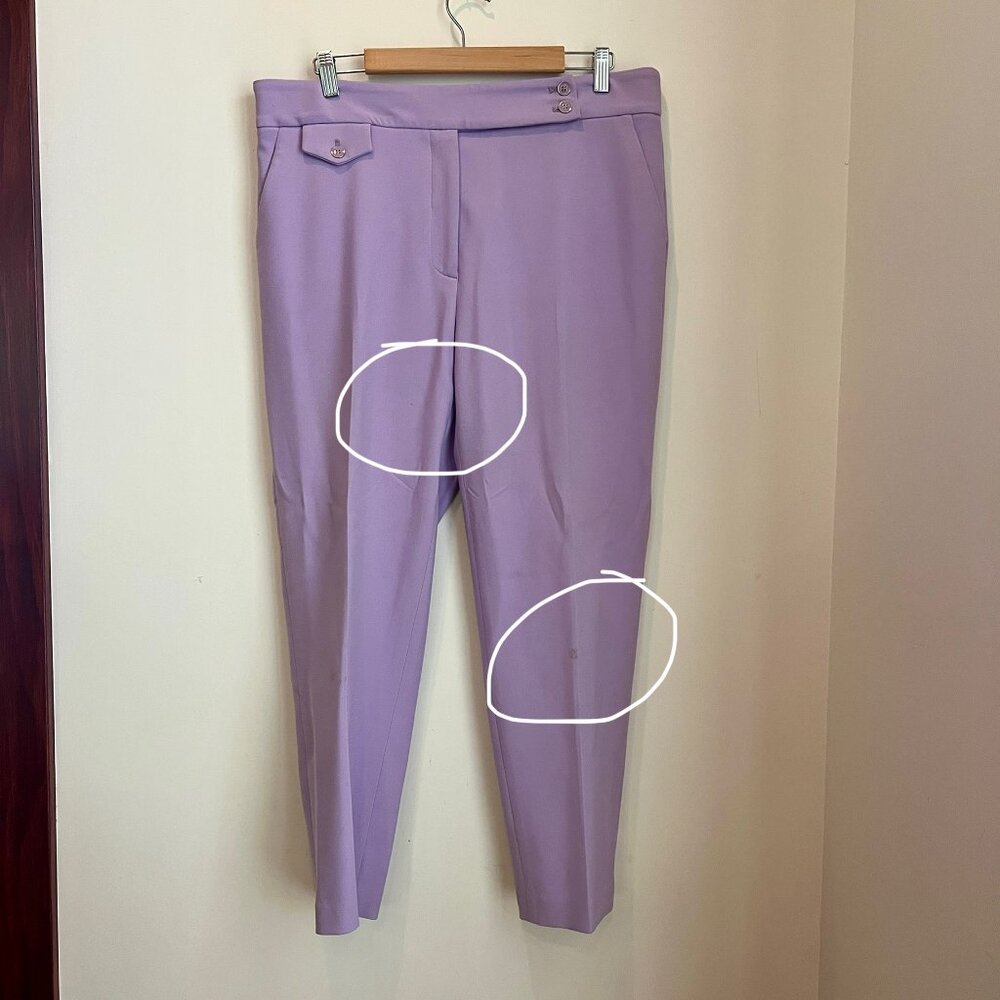 Veronica Beard Dickey Lavender Soft Lilac Purple Dickey Suit Blazer Pants Sz 14 - Picture 6 of 15